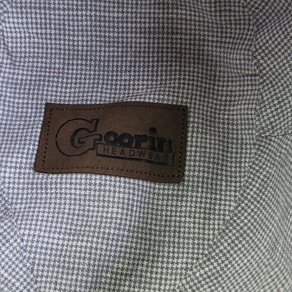 Goorin Bros Plaid Fedora Hat Linen Cotton Sz M - Picture 7 of 10